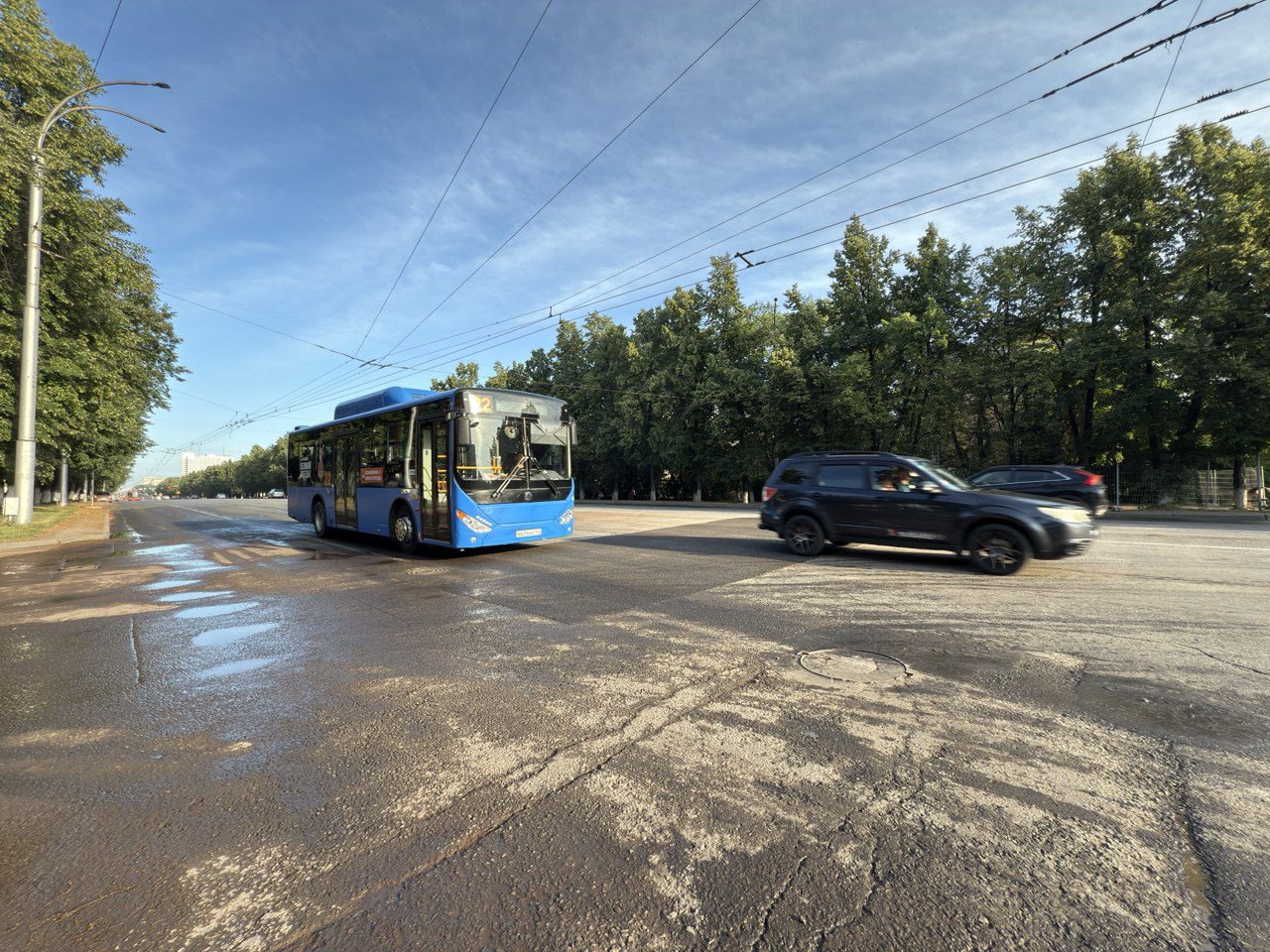 В Кемерове восстановили движение на проспекте Ленина после ремонта теплотрассы