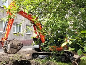 Из-за яблонь замена труб в Кемерове превратилась в спецоперацию