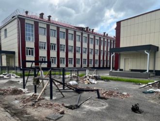 Капремонт школы №11 в Киселевске вышел на финишную прямую