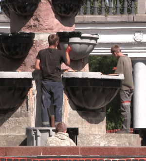 В Новокузнецке завершился ремонт фонтана в Саду Металлургов