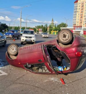«Перевертыш» в Новокузнецке: сотрудники ГИБДД  выясняют обстоятельства ДТП