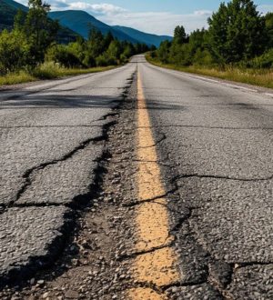В Кузбассе почти на месяц закрыли движение грузовиков по разрушающейся дороге