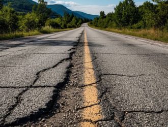 В Кузбассе почти на месяц закрыли движение грузовиков по разрушающейся дороге