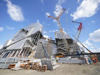 Илья Середюк оценил ход строительства музейно-театрального комплекса в Кемерове