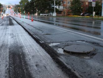 В Кемерове начался ремонт на улице Красноармейской