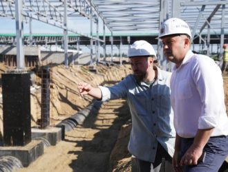 Крупный животноводческий комплекс возводят в Промышленновском округе
