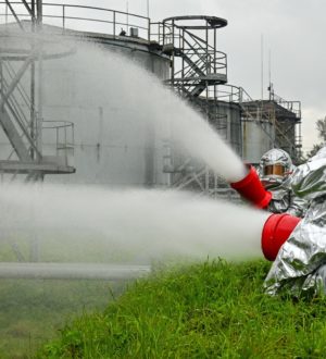 В Новокузнецке тушили «пожар» на нефтебазе