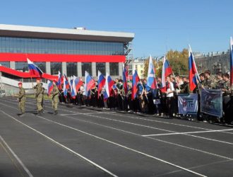 В Кузбассе отмечают День воссоединения ЛНР, ДНР, Запорожской и Херсонской областей с Россией 