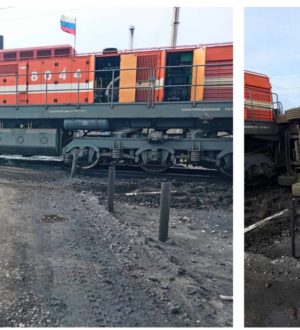 Товарный состав протаранил грузовик в Прокопьевском округе