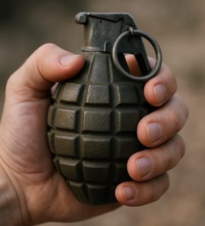 Кузбассовец встретил судебных приставов с ножом и ручной «гранатой»