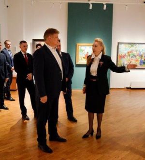 Анатолий Серышев посетил уникальную выставку «Валентин Серов. К 160-летию со дня рождения» в Новосибирске