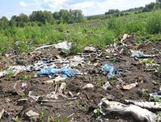 В Тяжинском округе на сельскохозяйственном участке устроили свалку