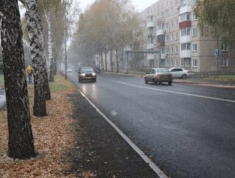 На одной из улиц в Ленинском районе Кемерова отремонтировали дорогу