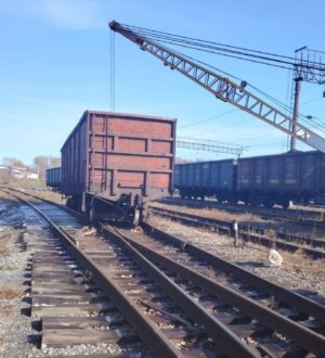 В Кемерове товарные вагоны сошли с рельсов