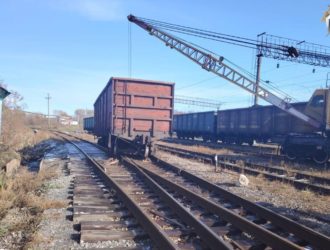 В Кемерове товарные вагоны сошли с рельсов