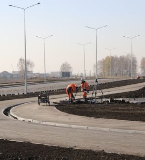 В Ленинском районе Кемерова строят новую дорогу для будущих микрорайонов