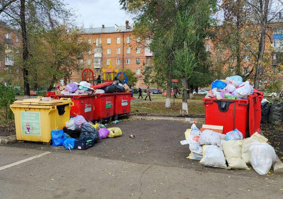 Новокузнечане возмущены: одна из улиц в центре города утопает в мусоре