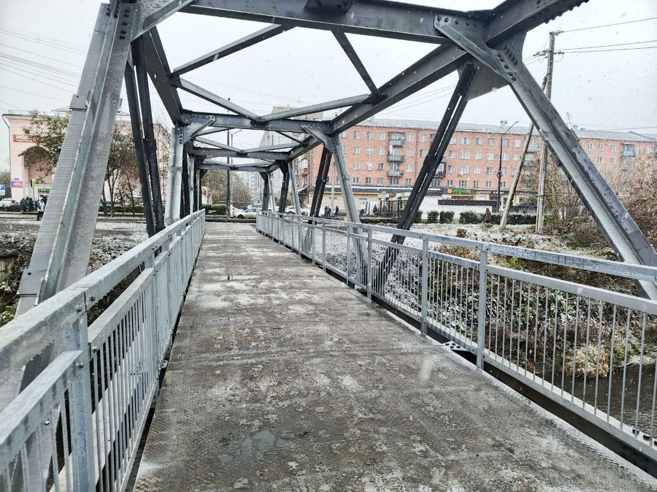 В Новокузнецке завершили строительство моста в Дальнем Куйбышеве
