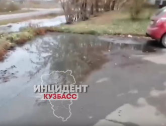 В Кузбассе следователи заинтересовались затопленным зловонными стоками двором