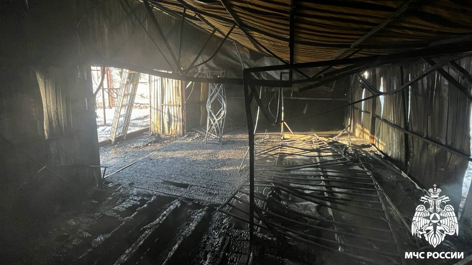 Салон ритуальных услуг сгорел в Новокузнецке