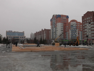 Сквер Ермакова в Новокузнецке станет новогодней прогулочной зоной с множеством огней