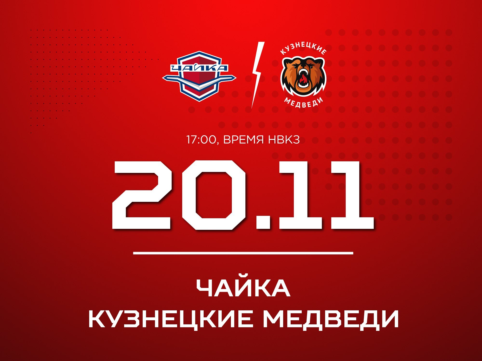 «Кузнецкие Медведи» проведут первый из двух поединков против «Чайки»