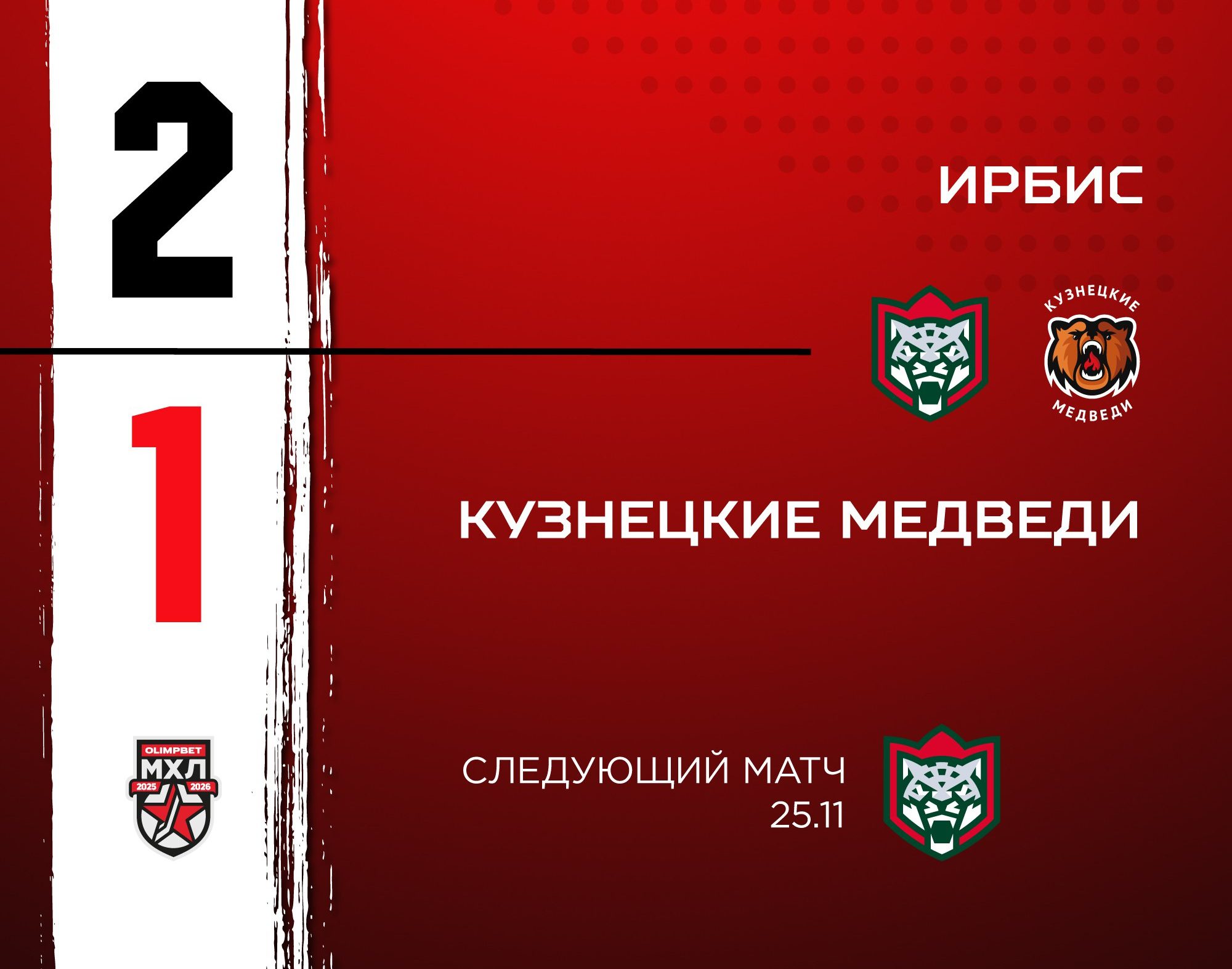 «Кузнецкие Медведи» проиграли в Казани «Ирбису»