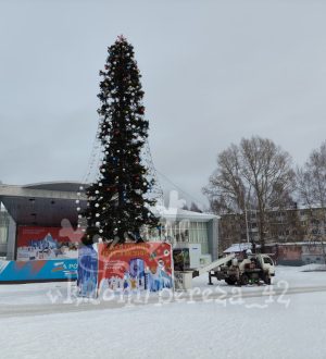 «Елочка нравится?»: жители кузбасского города недовольны видом главного новогоднего символа