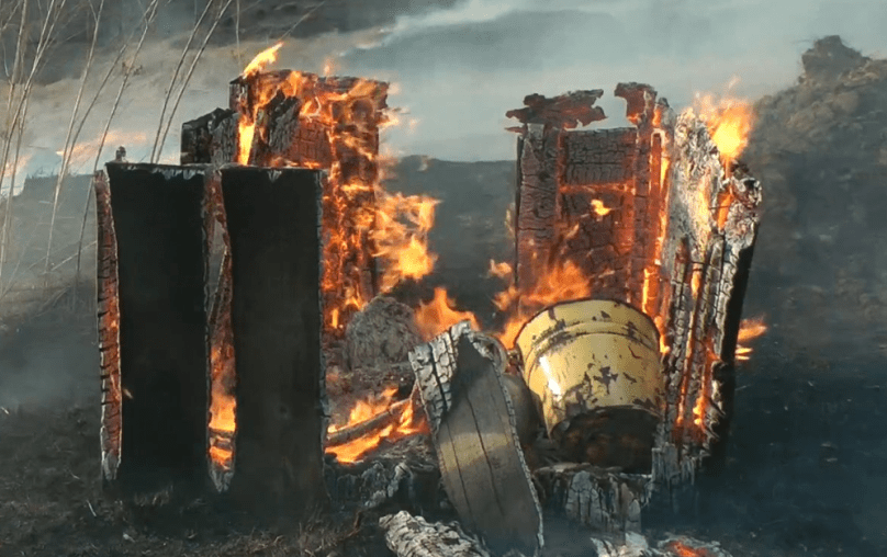 В Прокопьевске из-за пожара семья с семью детьми лишилась дома