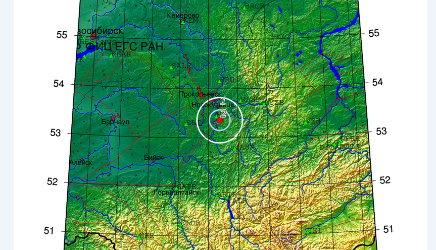 На юге Кузбасса сейсмологи зафиксировали подземный толчок