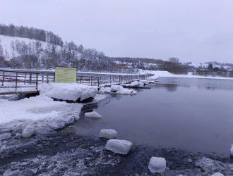 Отремонтированный понтонный мост через Кондому открыли в Новокузнецком округе