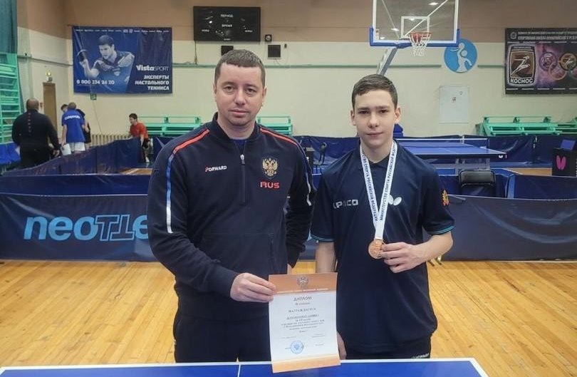 Новокузнечанин Даниил Доманевский взял серебро на первенстве России по настольному теннису
