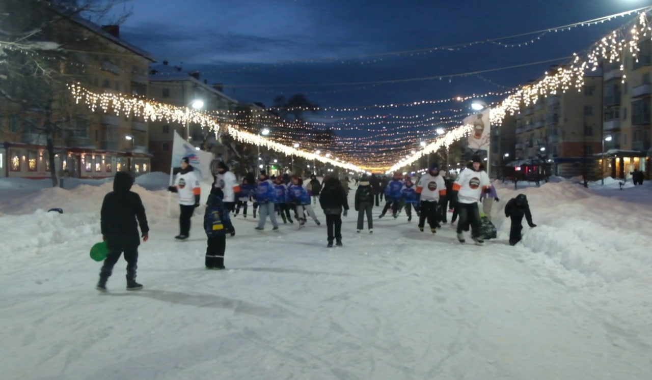В Междуреченске открыли один из самых длинных катков в Кузбассе