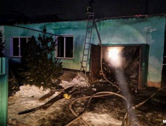 Пожар произошел в поселке Чичербаево Новокузнецкого округа