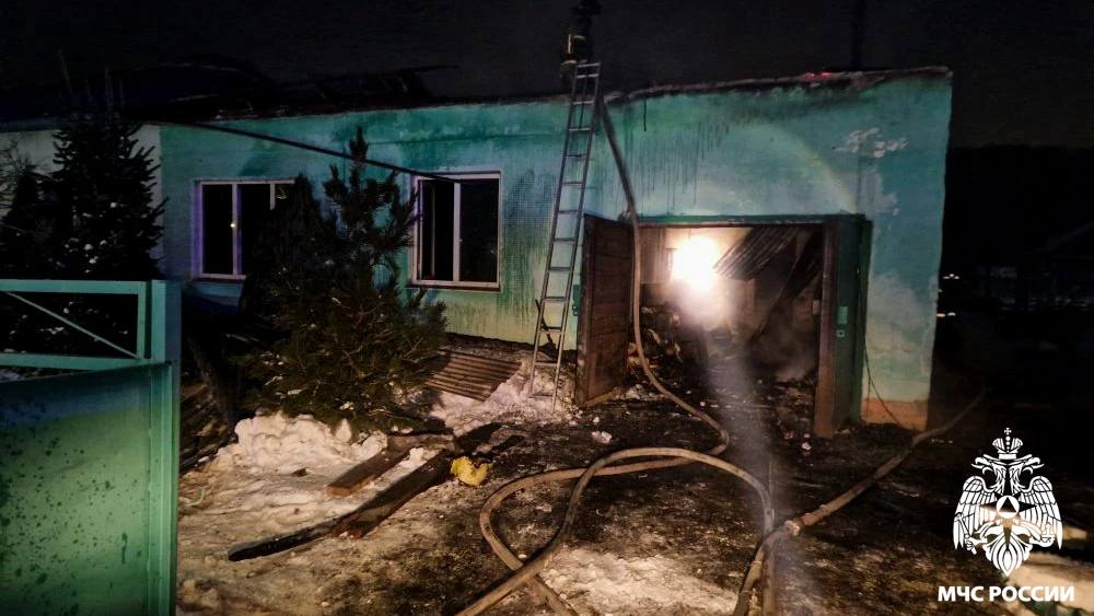 Пожар произошел в поселке Чичербаево Новокузнецкого округа