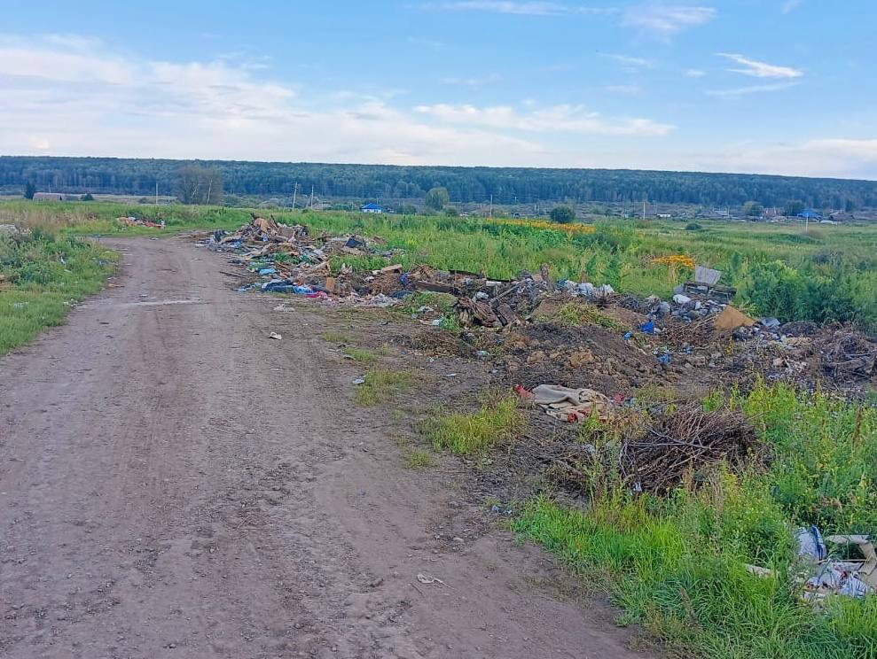В Чебулинском округе после вмешательства прокуратуры разобрали свалку