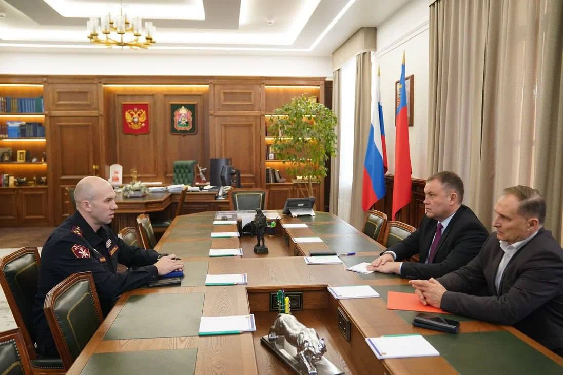 Илья Середюк встретился с новым руководителем кузбасской Росгвардии