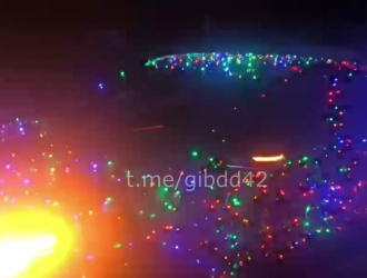 В Кузбассе штрафуют водителей, неправильно украсивших машины гирляндами