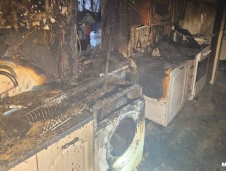 В Белове пожарные спасли собаку из горящего дома