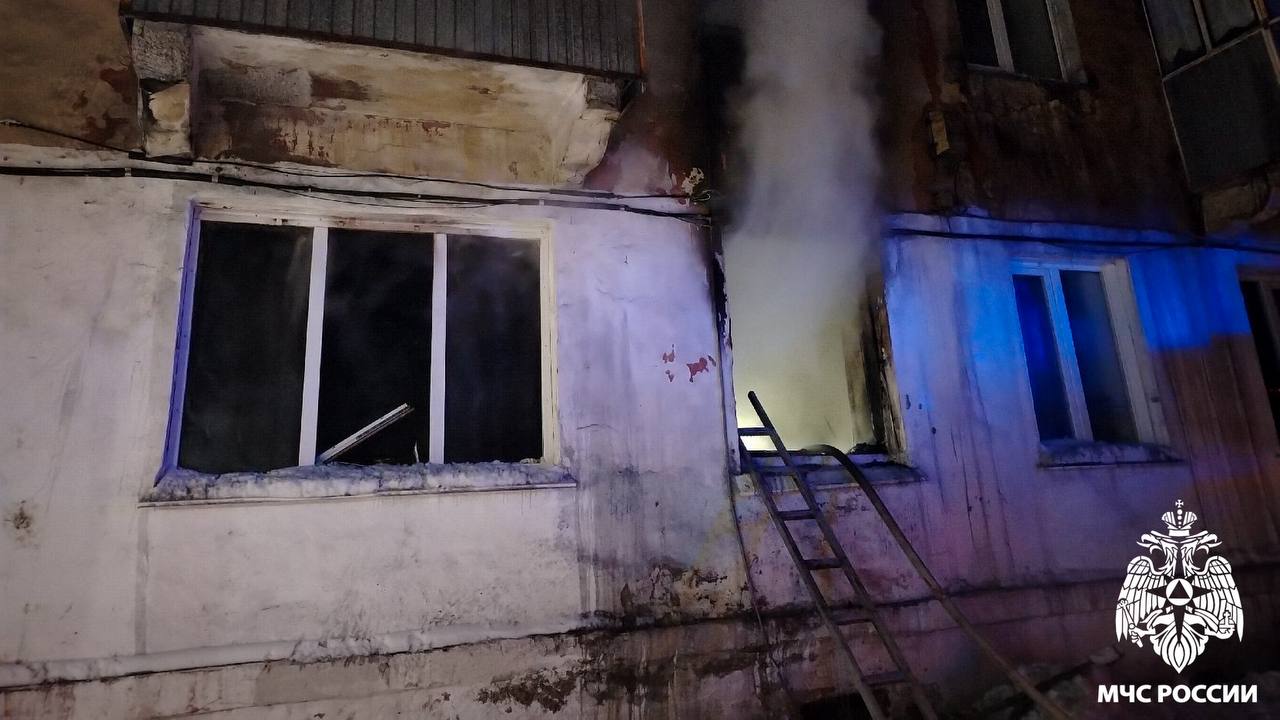 В Междуреченске во время пожара погиб человек