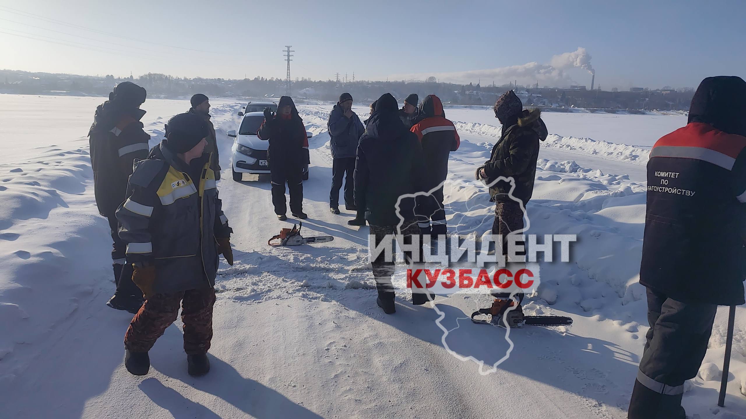 Жители села Поломошное пожаловались на разрушение ледовой переправы