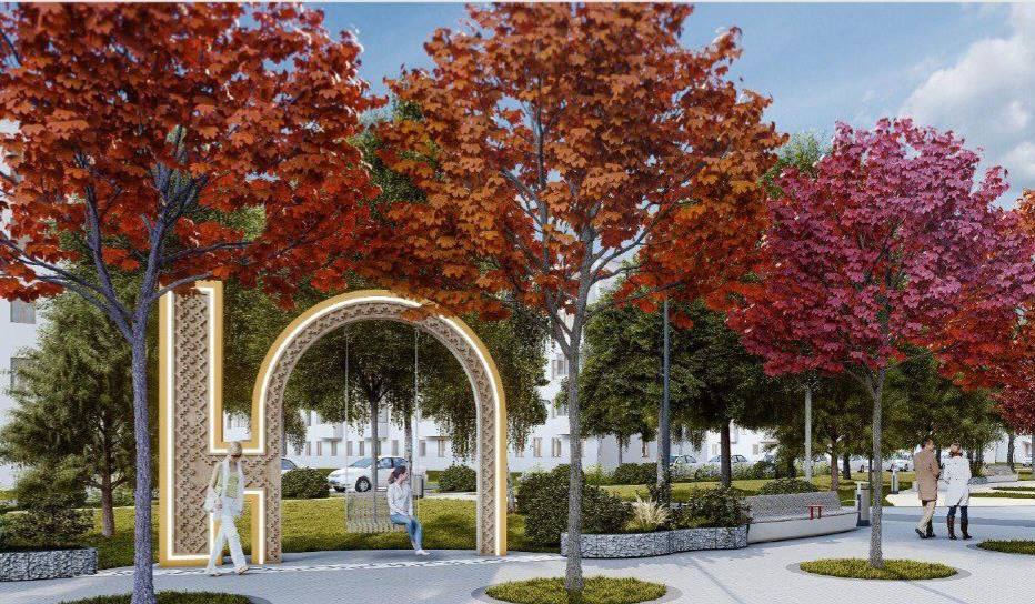 Мэр Белова показал, как будет выглядеть аллея «Юность» после благоустройства