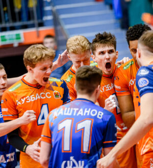 Волейбольный «Кузбасс» одержал вторую гостевую победу подряд в Суперлиге