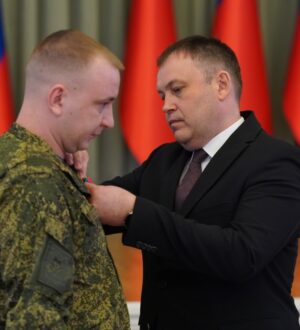 Губернатор Кузбасса наградил участников боевых действий в преддверии Дня защитника Отечества