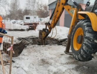 В Рудничном районе Кемерова снова прорвало водопровод