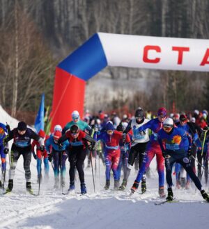 Свыше 1 тысячи человек вышли на центральный старт «Лыжни России» в Кузбассе
