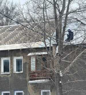 В Кемерове продолжается восстановление крыши