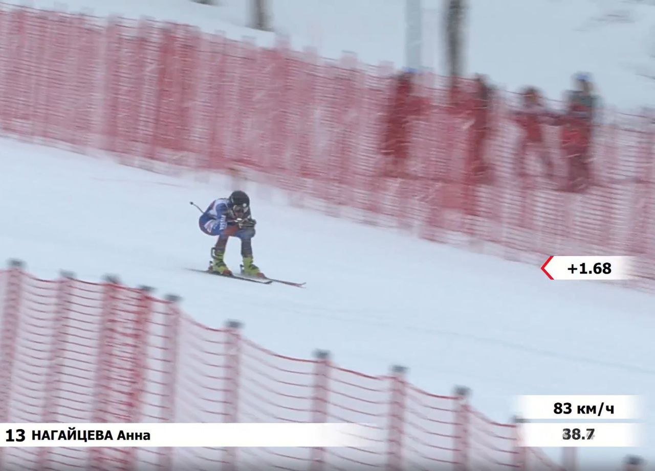 Горнолыжница из Кузбасса Анна Нагайцева завоевала серебро чемпионата России