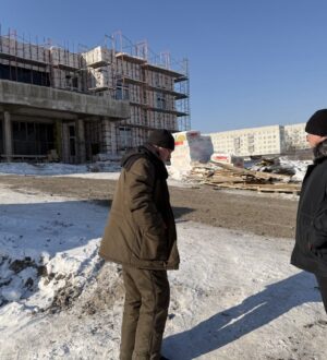 Строительство Дома культуры в Загорском Новокузнецкого округа идет по намеченному графику