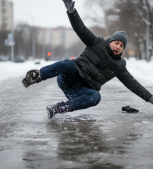 Почти 800 кузбассовцев стали жертвами гололеда в феврале
